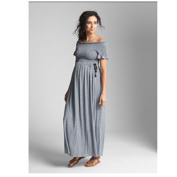 gap maternity maxi dress